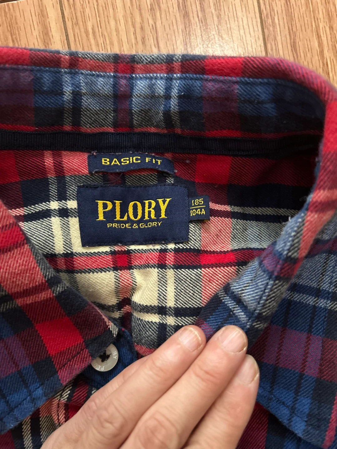 PLORY Plaid Long Sleeve Button-Up Shirt Size 185 - photo 2