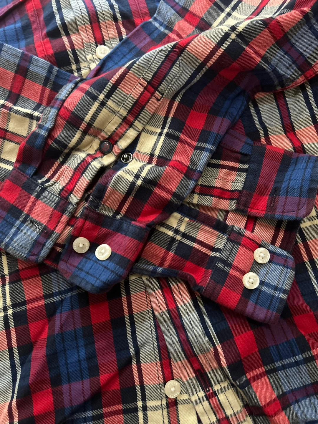 PLORY Plaid Long Sleeve Button-Up Shirt Size 185 - photo 5
