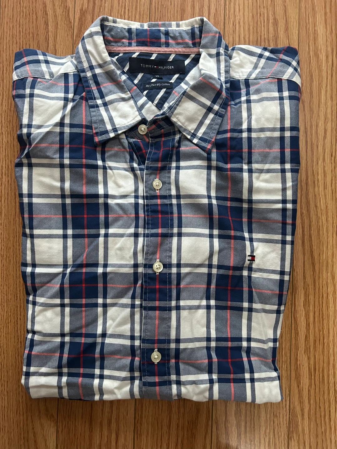Tommy Hilfiger Plaid Button-Down Shirt Size XL
