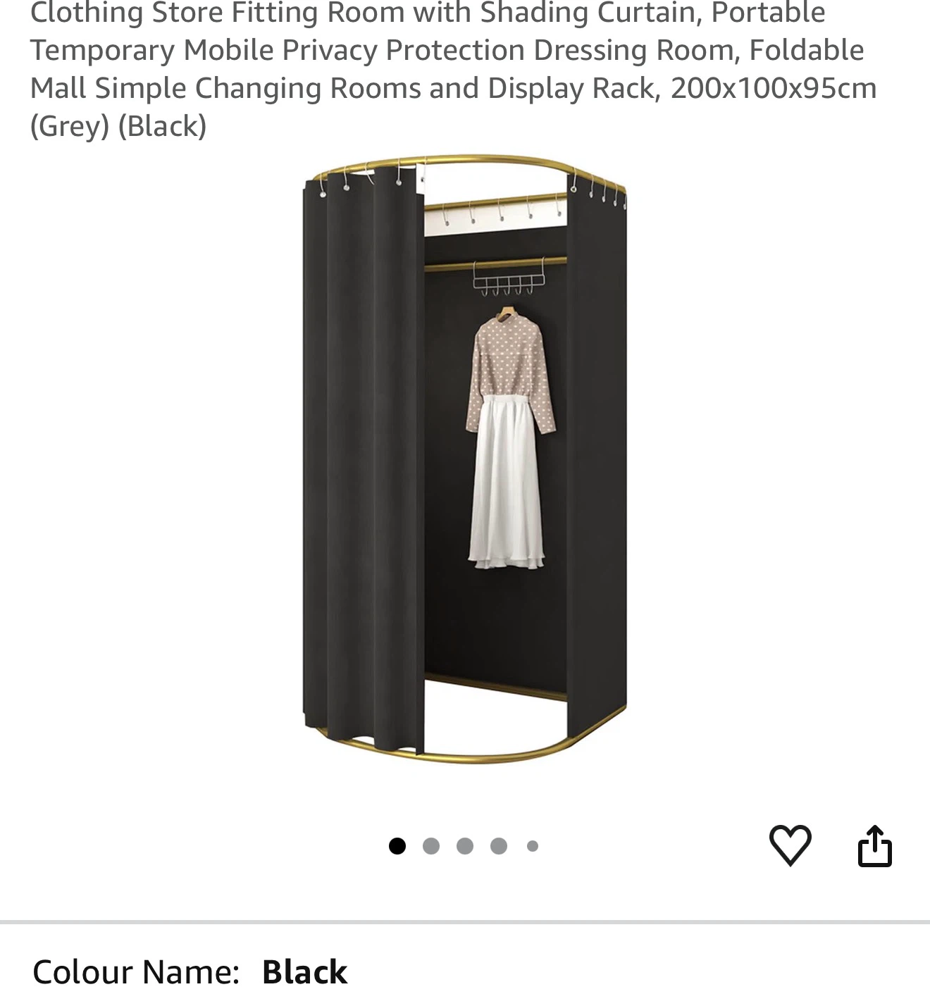 Portable Mobile Privacy Dressing Room with Shading Curtain CSF