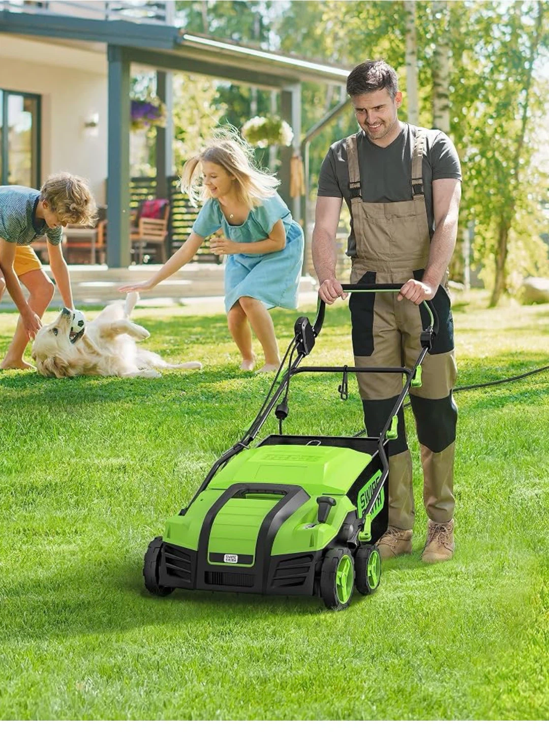 Swipe Smith 16-Inch 15 Amp Electric Dethatcher Scarifier EDS - photo 2