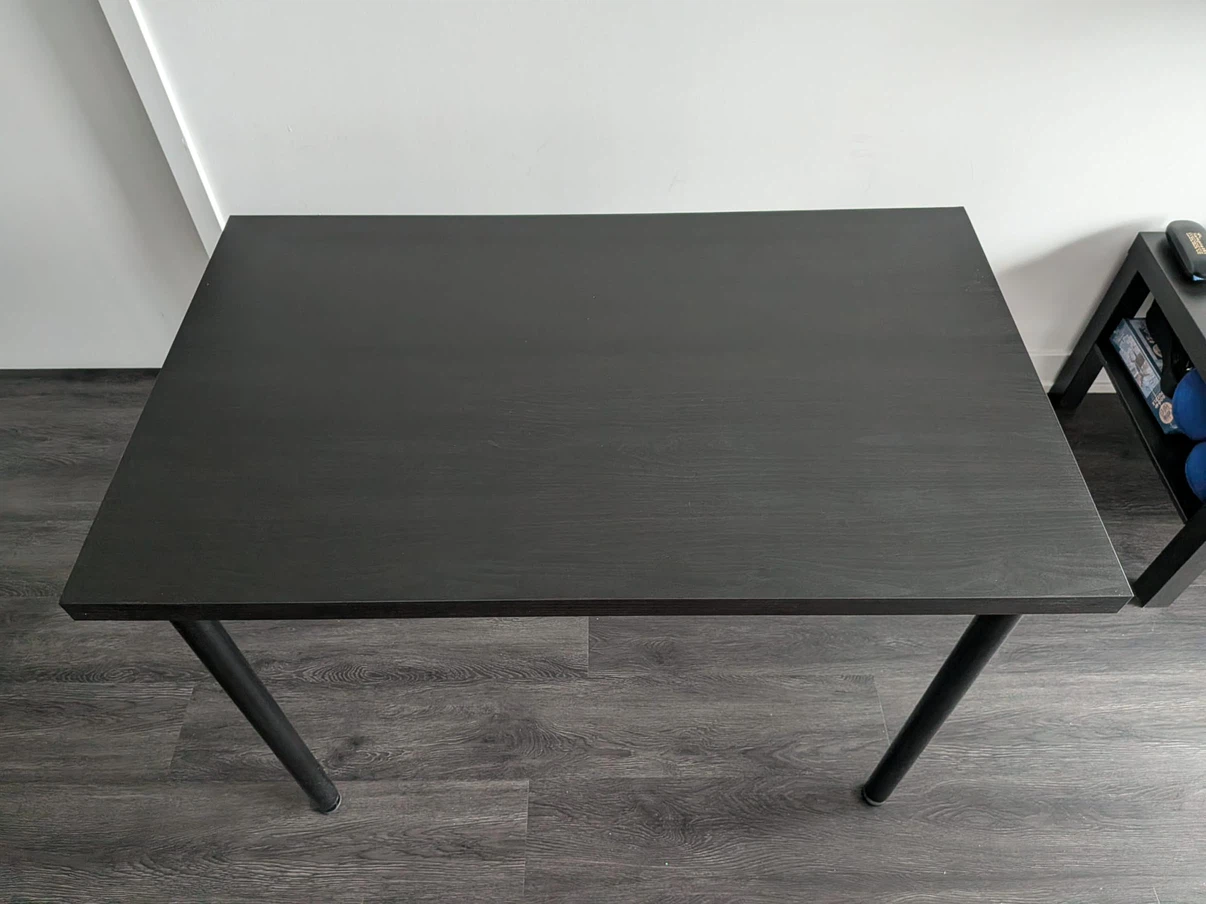 IKEA Black Wood Finish Desk - photo 2