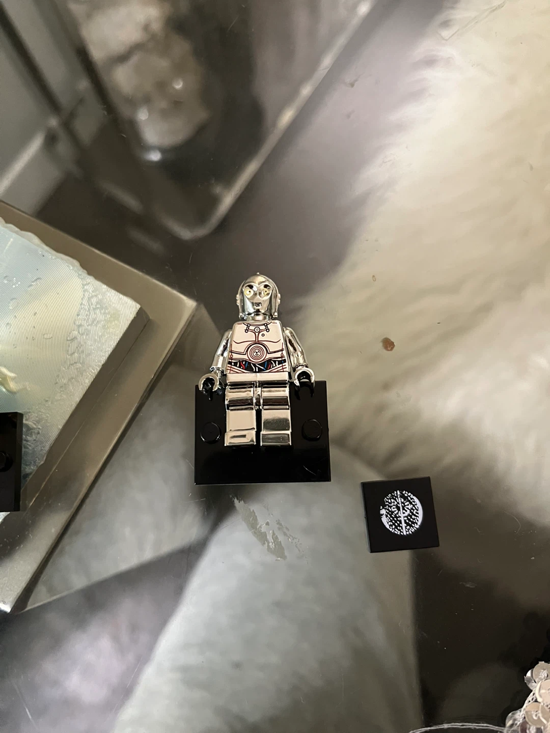 LEGO Star Wars C-3PO custom Minifigure Chrome Finish