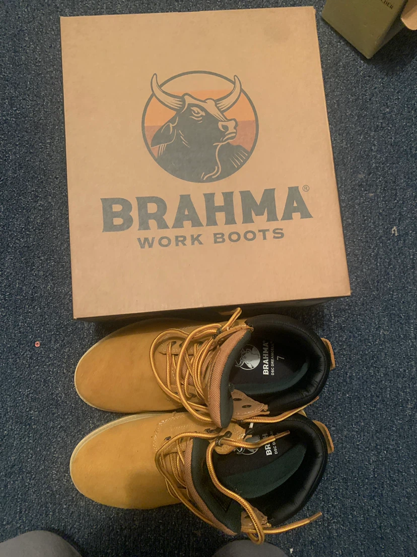 Brahma Ridgeguard Men's Work Boots - Wheat - Size 7