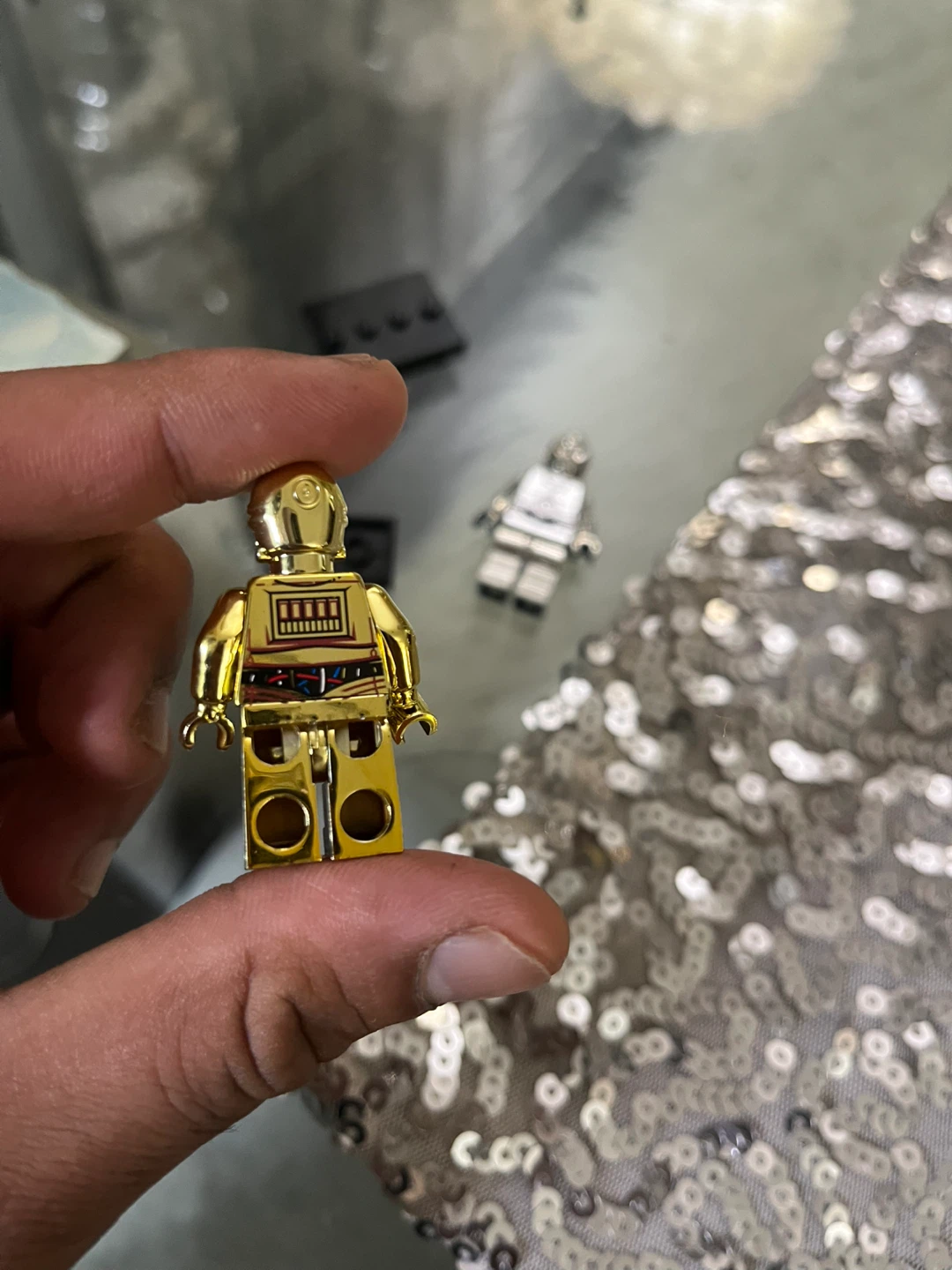 LEGO Star Wars gold chrome custom C-3PO Minifigure - photo 2