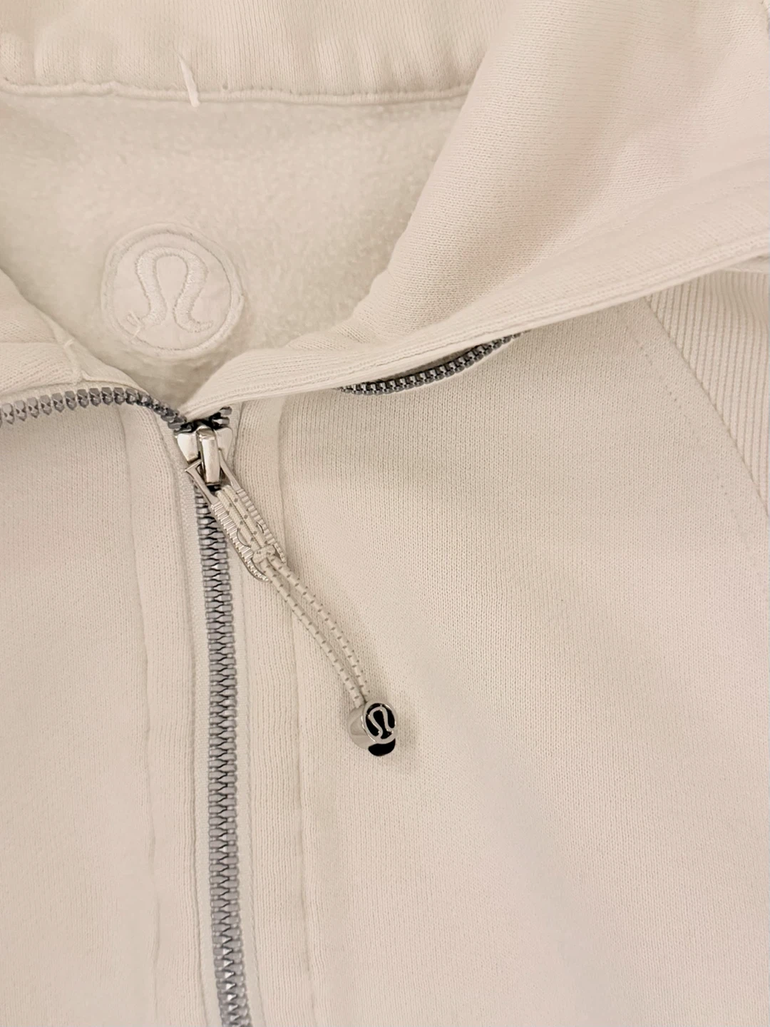 Lululemon Scuba Oversized Funnel Neck Half Zip - Bone - photo 3