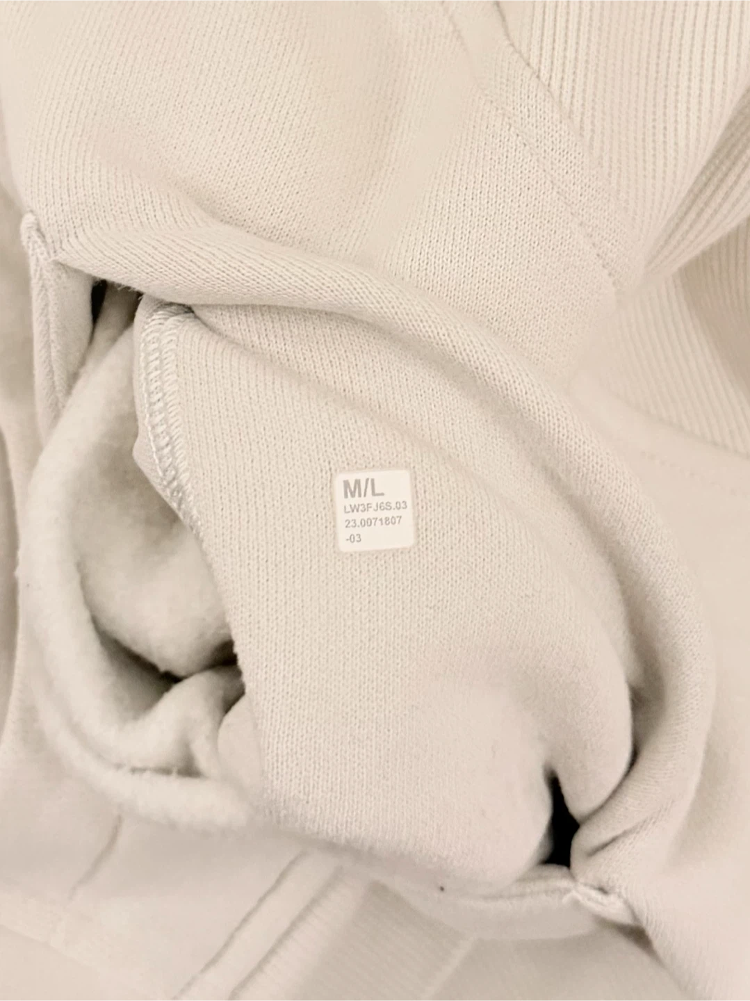 Lululemon Scuba Oversized Funnel Neck Half Zip - Bone - photo 4