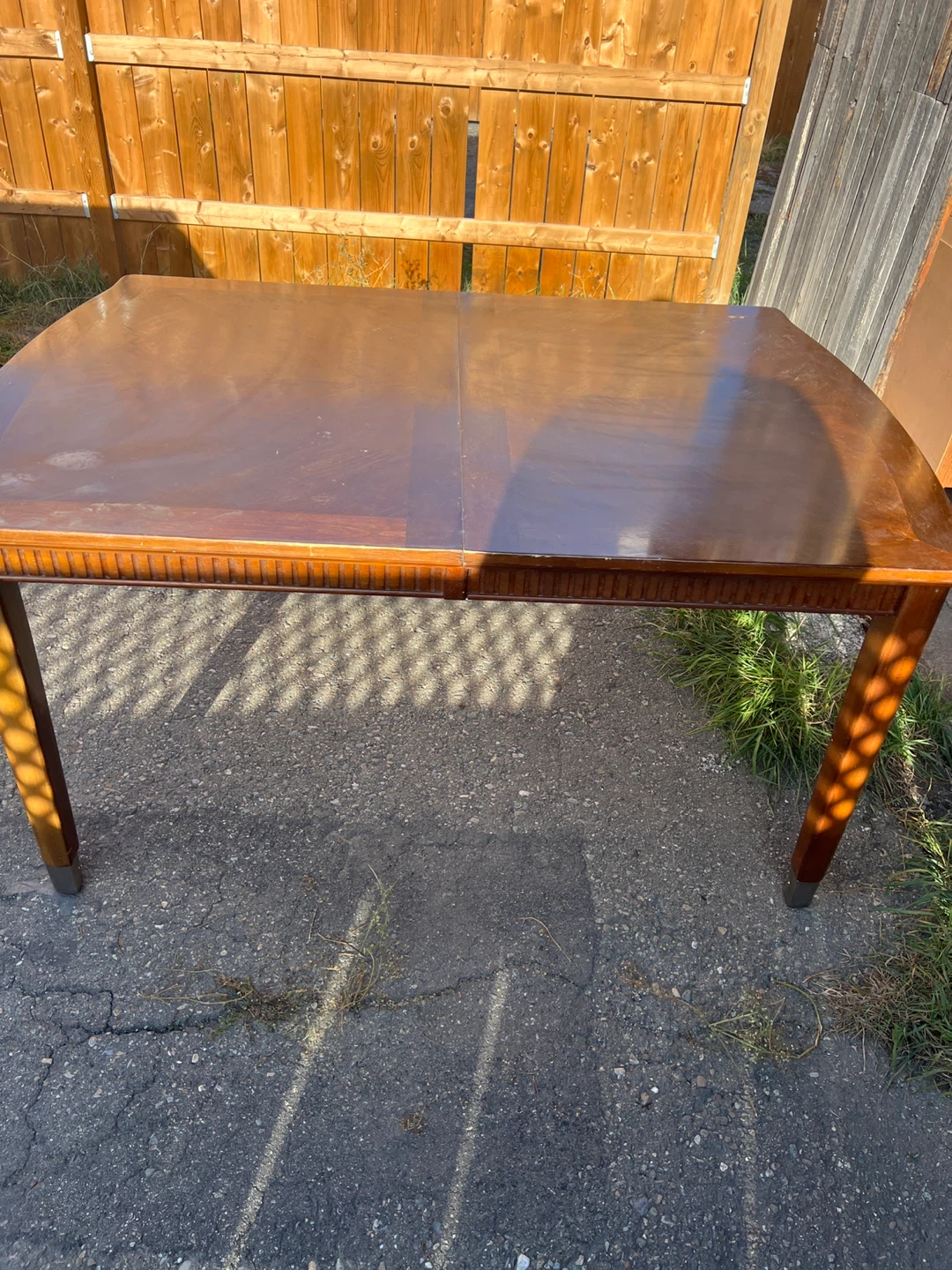 Wooden dining table