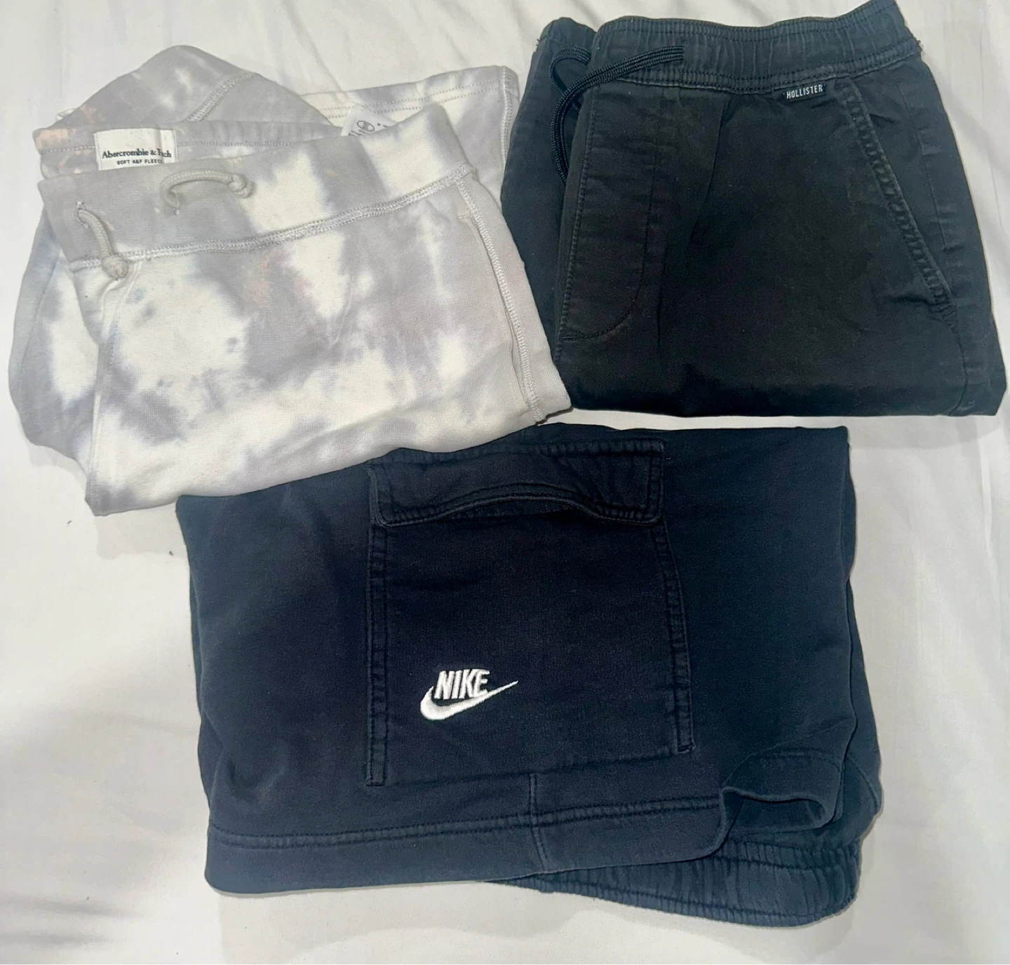 Nike, Hollister, and Abercrombie & Fitch Shorts Bundle