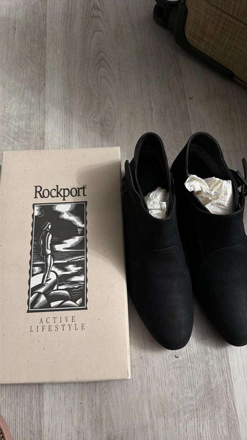Rockport Westbury Black Nubuck Ankle Boots