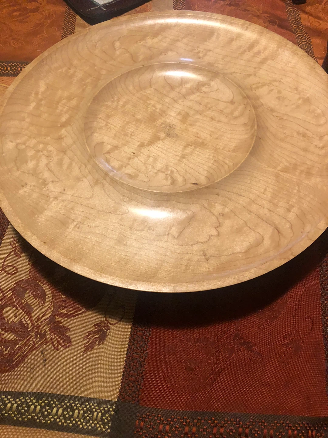 Handcrafted Wooden Serving Bowl Lazy Susan