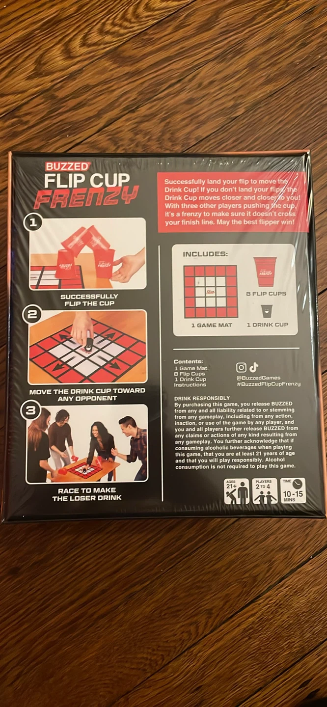 Buzzed Flip Cup Frenzy Party Game - photo 2