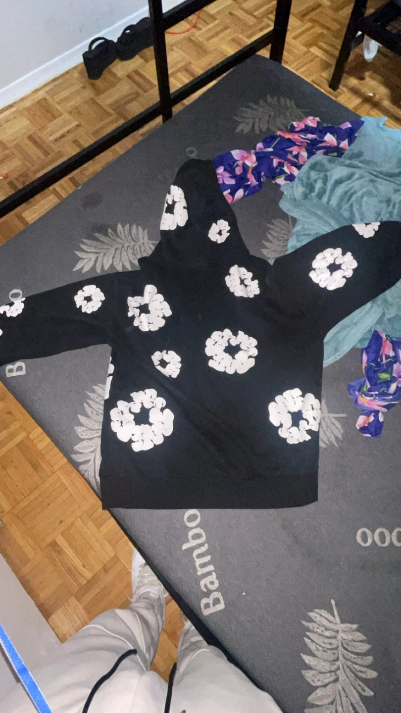 Denim Tears Black Hoodie - photo 3