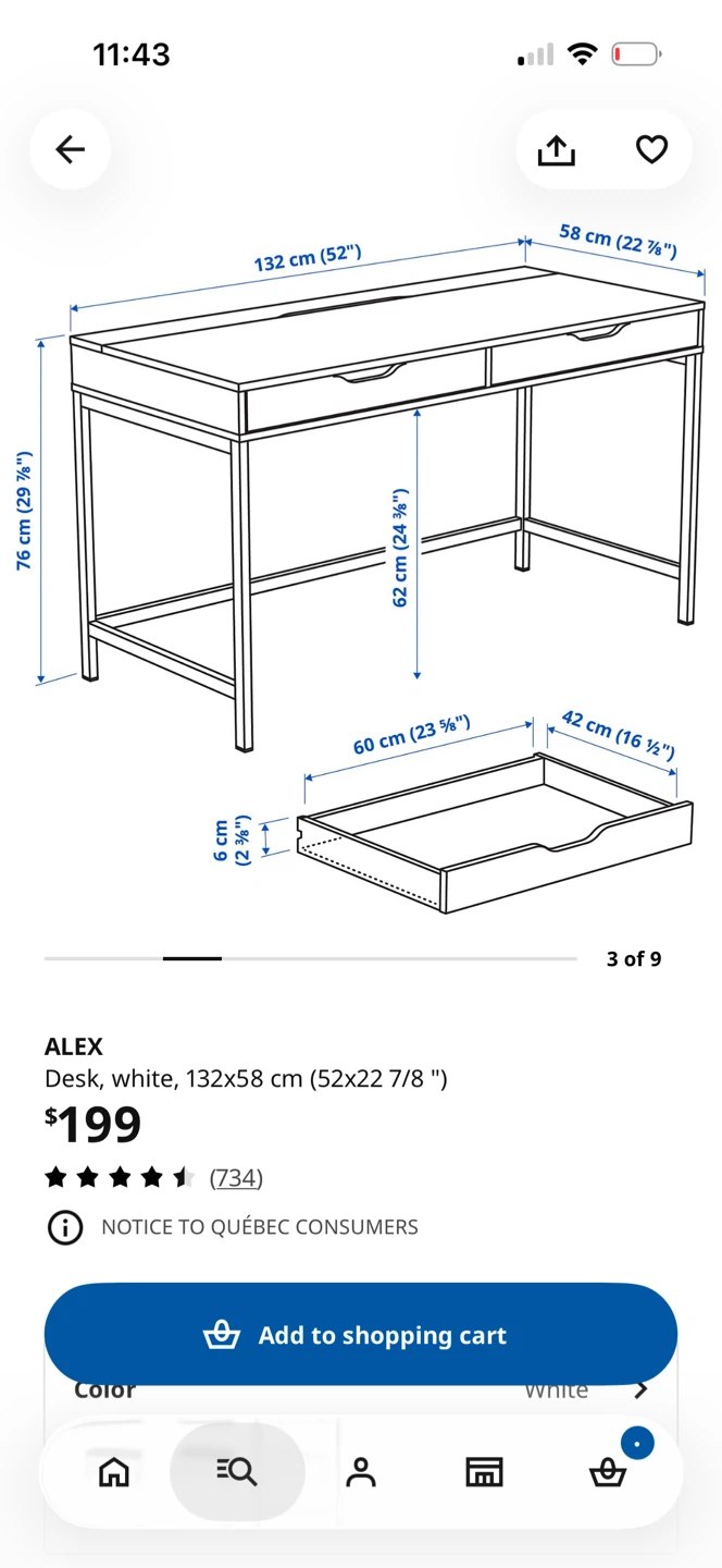 IKEA Alex Desk - photo 5