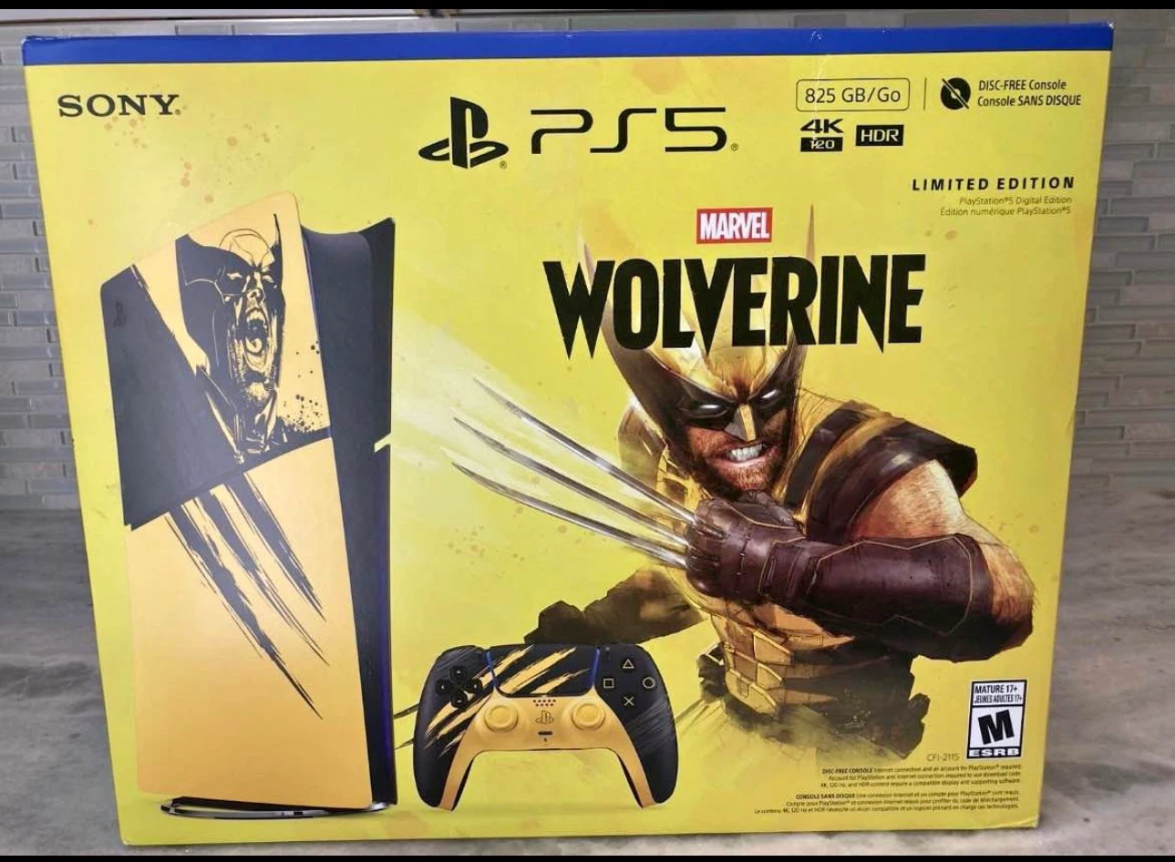 Limited Edition Marvel Wolverine PS5 Digital Console