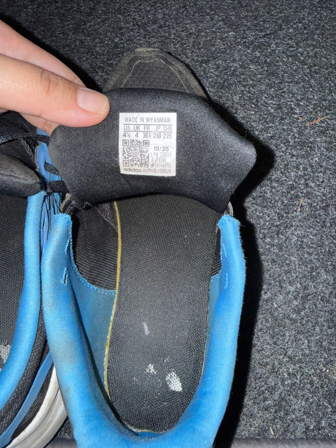 Adidas Running Shoes - Black and Blue - photo 3