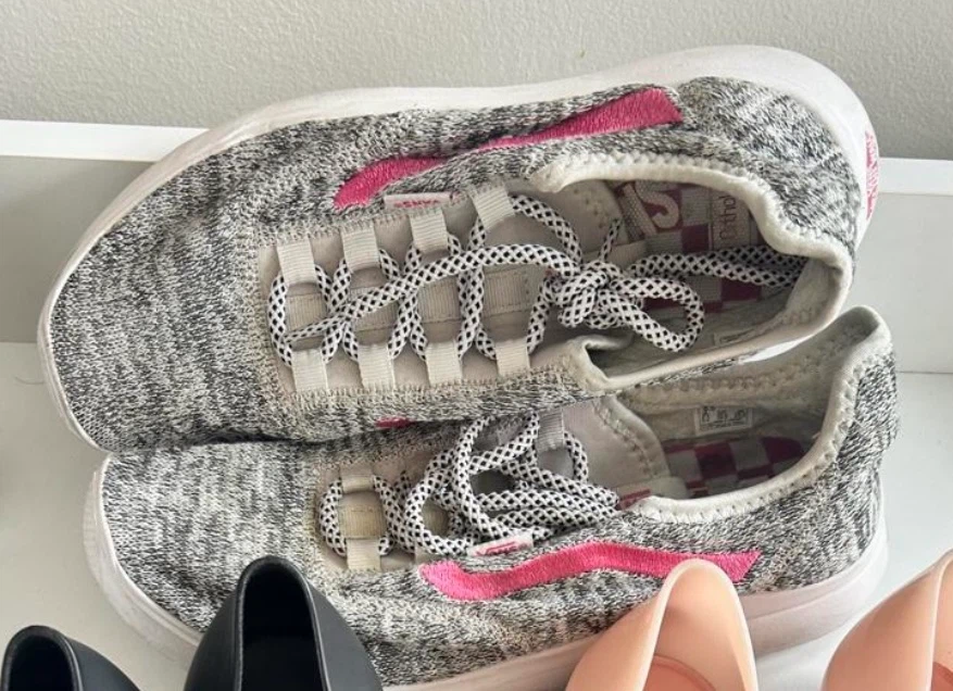 Vans UltraRange Grey and Pink Sneakers