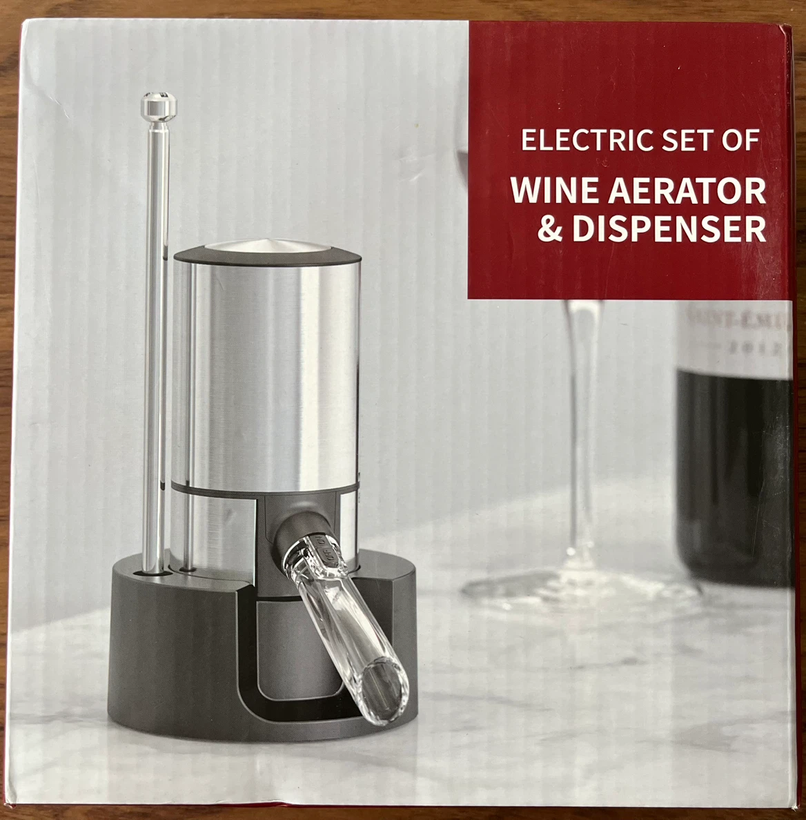 Electric Wine Aerator and Dispenser Set