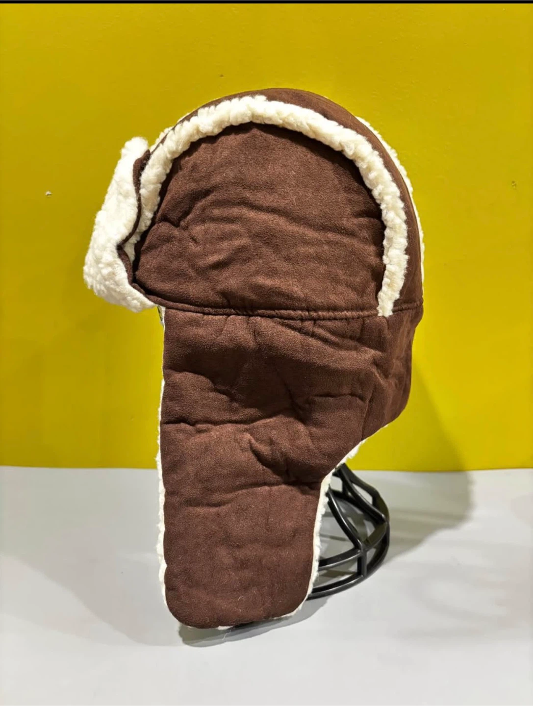 Brown Faux Shearling Trapper Hat - photo 2