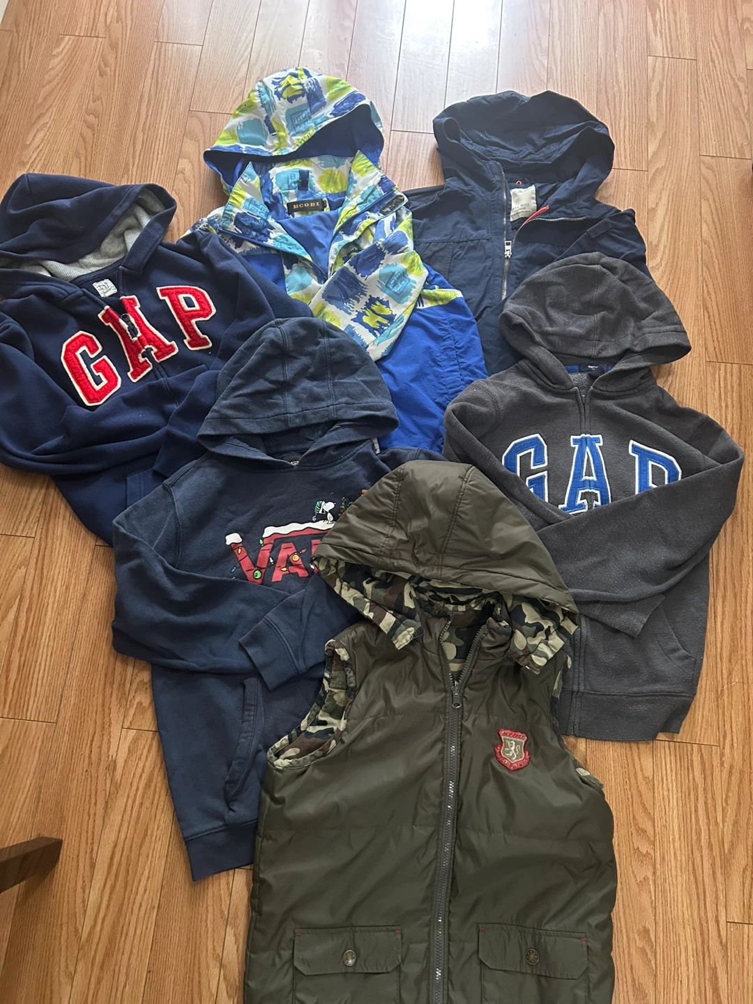 Assorted Boys Hoodies and Jackets Size 9-14