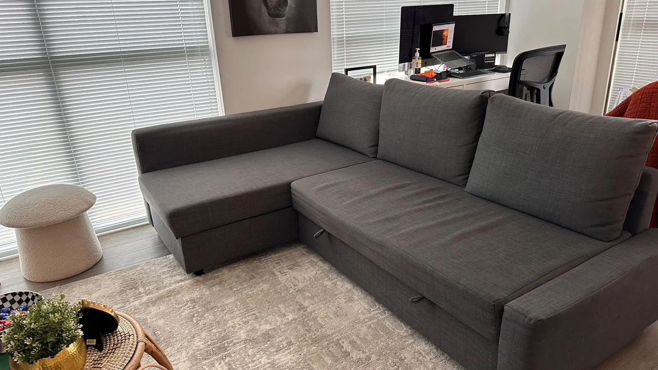 IKEA FRIHETEN grey sectional sofa bed - photo 3