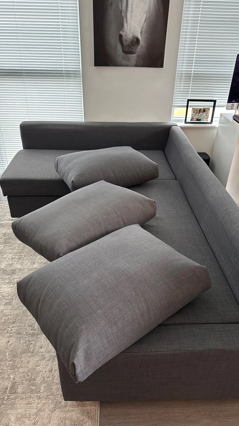 IKEA FRIHETEN grey sectional sofa bed - photo 5