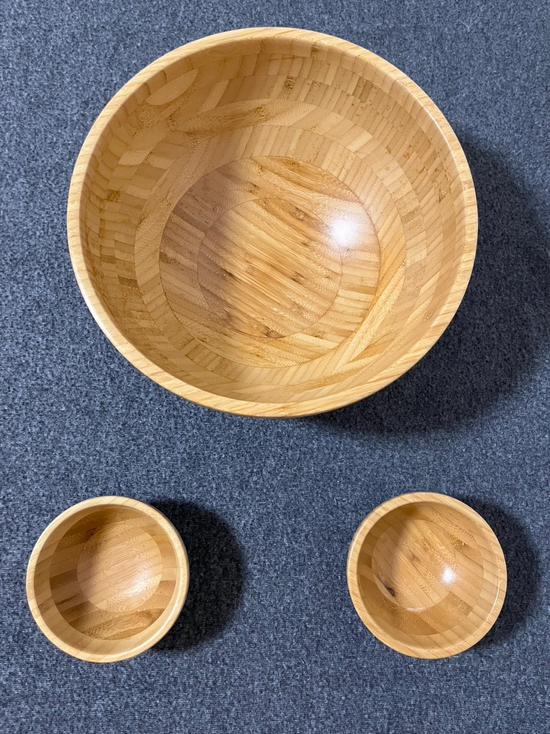 Set of 3 Bamboo Bowls