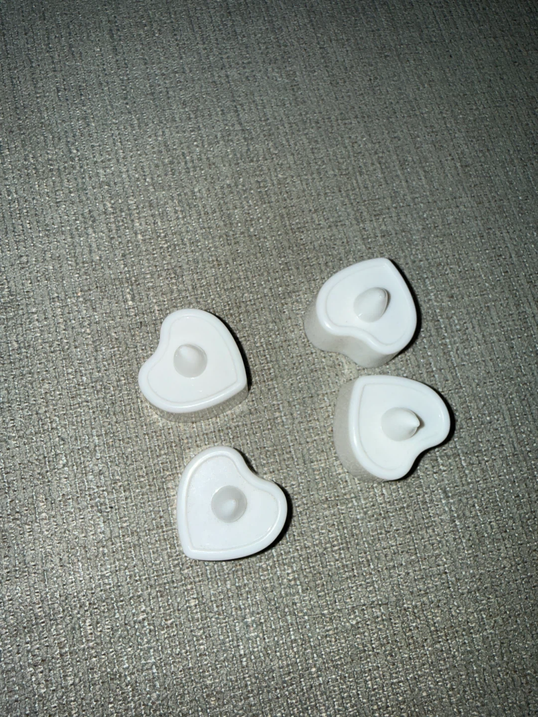 Set of 4 Heart-Shaped LED Tea Lights