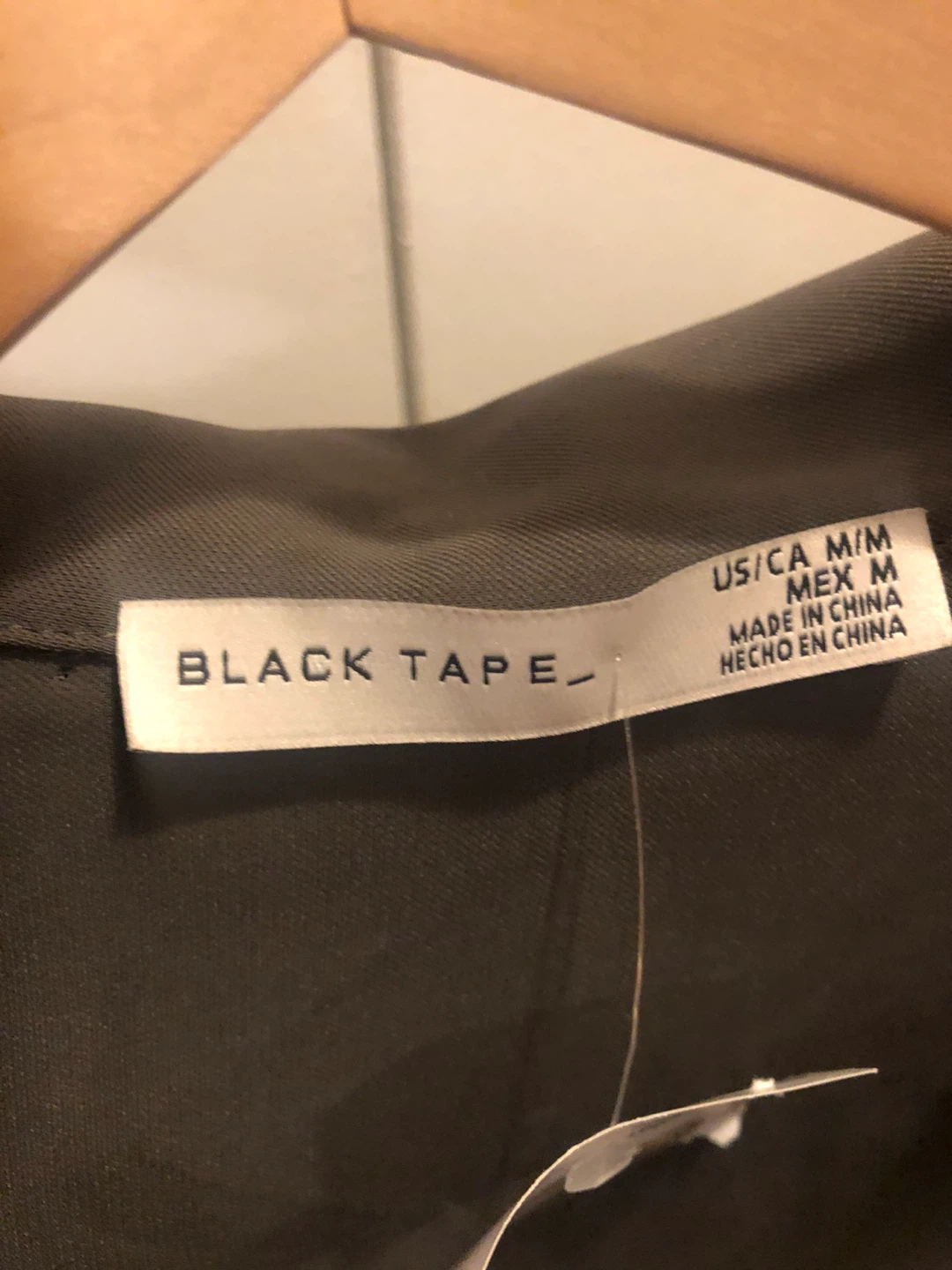 Black Tape Dark Olive Shirt Dress - Medium - photo 4