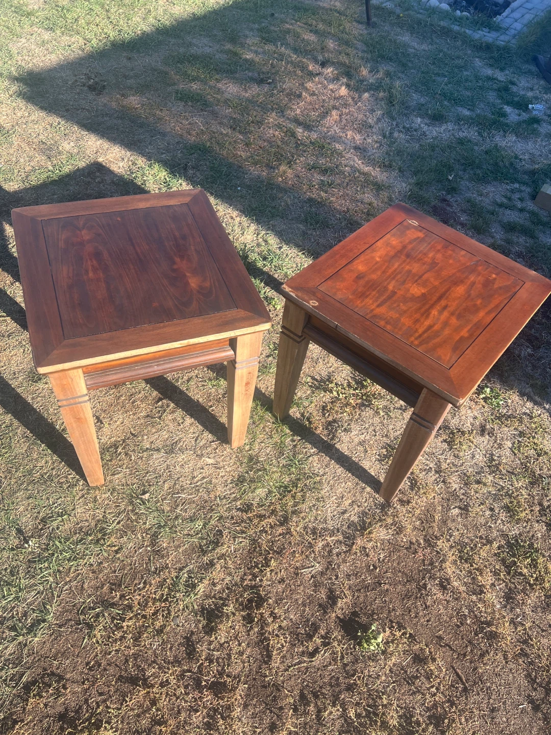 Matching Pair of Refinished End Tables