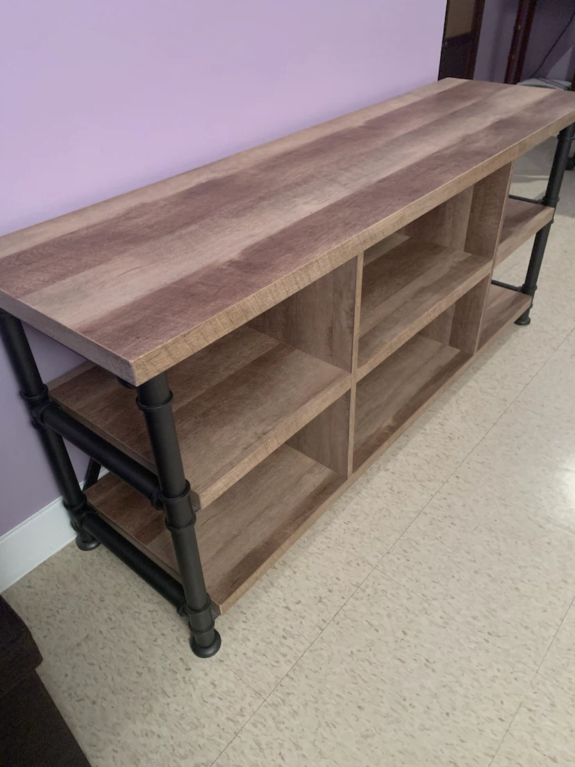 Industrial Pipe TV Stand