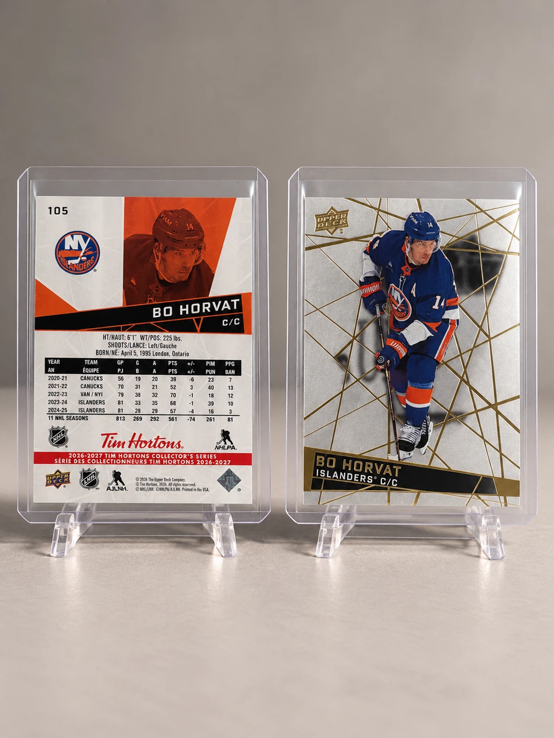 Bo Horvat 2026-2027 Tim Hortons Upper Deck Card
