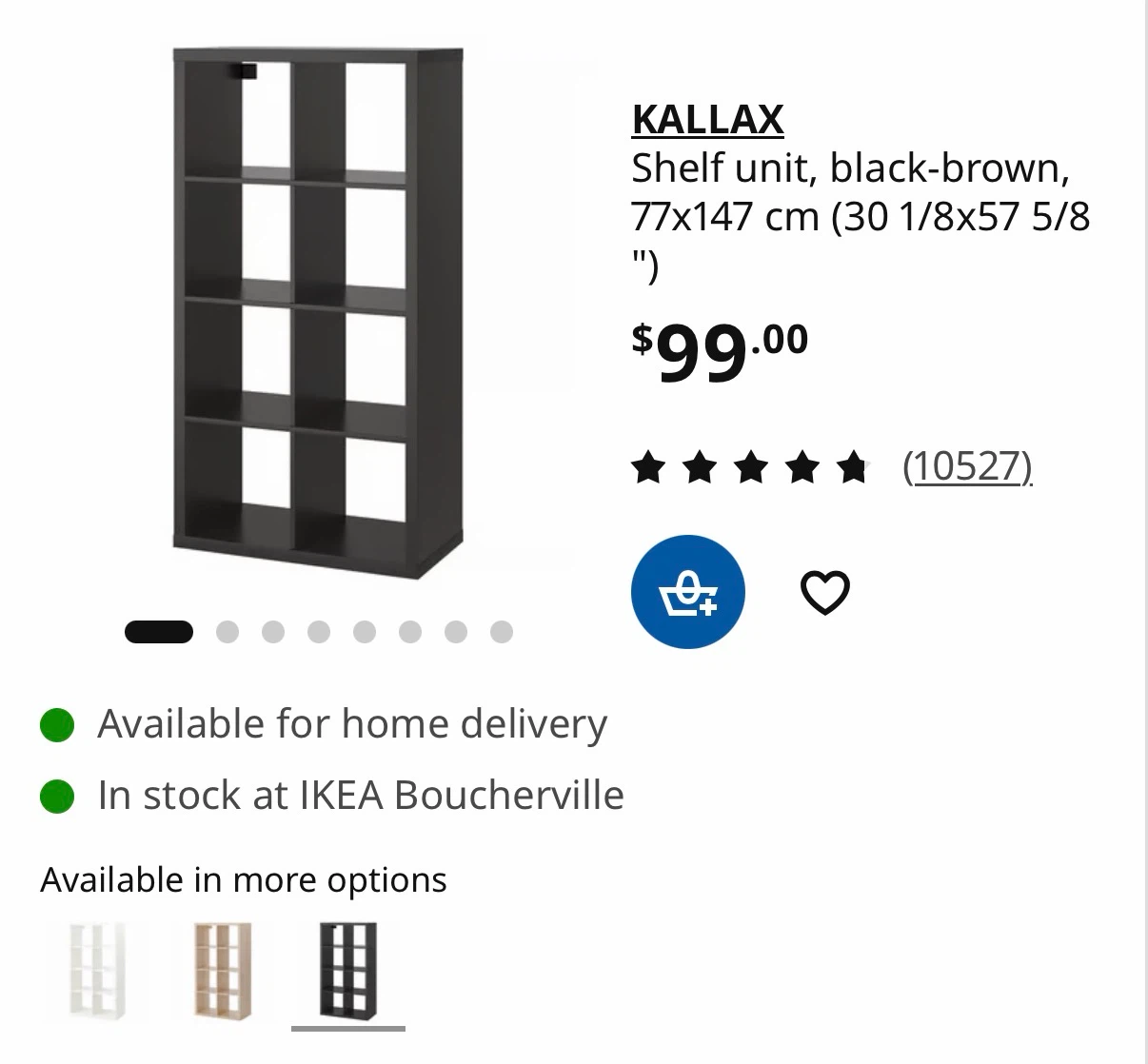 IKEA KALLAX Shelf Unit with DRONA Boxes - photo 2