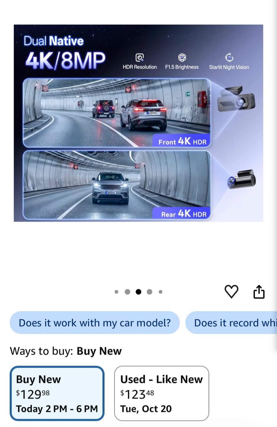 Pelsee S1 Pro 4K Dual Dash Cam - photo 2