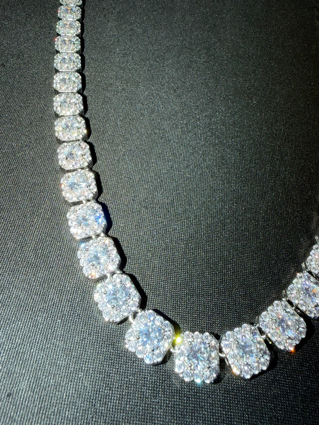 Cubic Zirconia silver tone  Tennis Necklace - photo 2