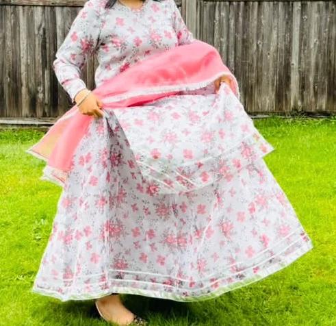Floral Print Sharara Kameez Set - photo 2