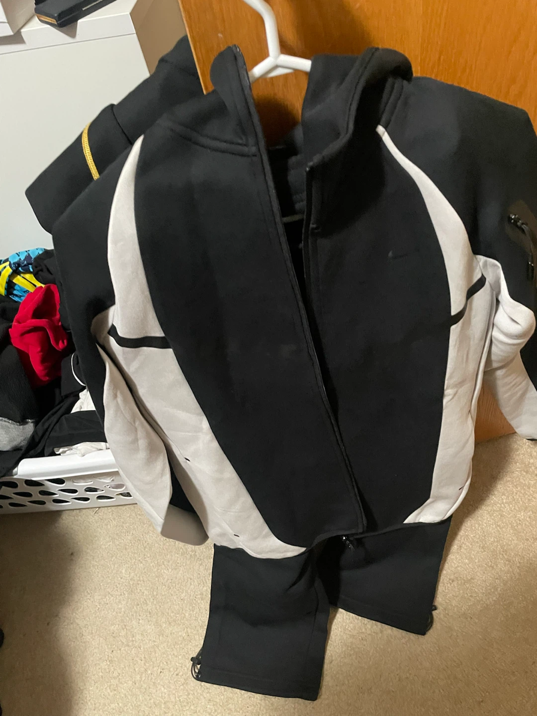 Nike Tech Fleece Tracksuit Black and White