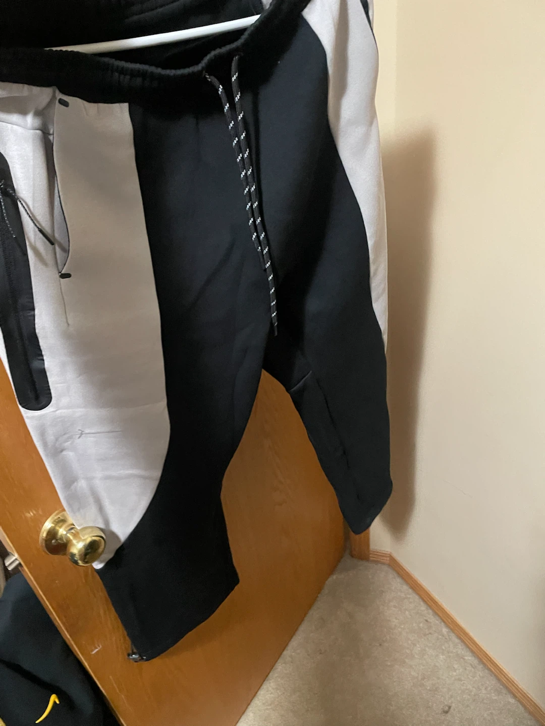 Nike Tech Fleece Tracksuit Black and White - photo 4