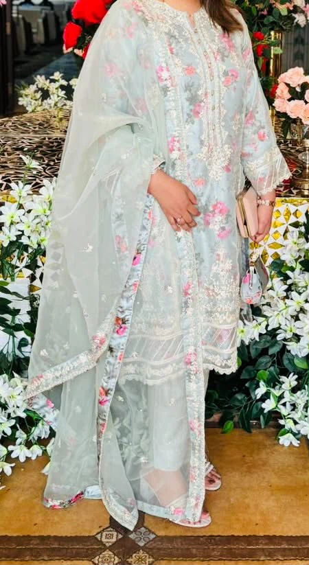 Pastel Floral Embroidered Salwar Kameez
