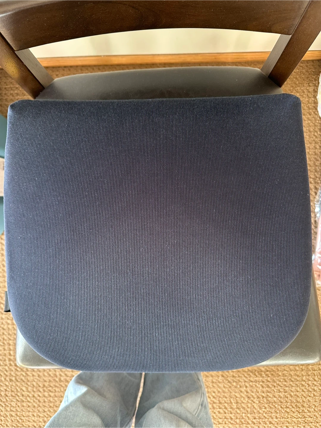 Navy Blue Lumbar Support Cushion
