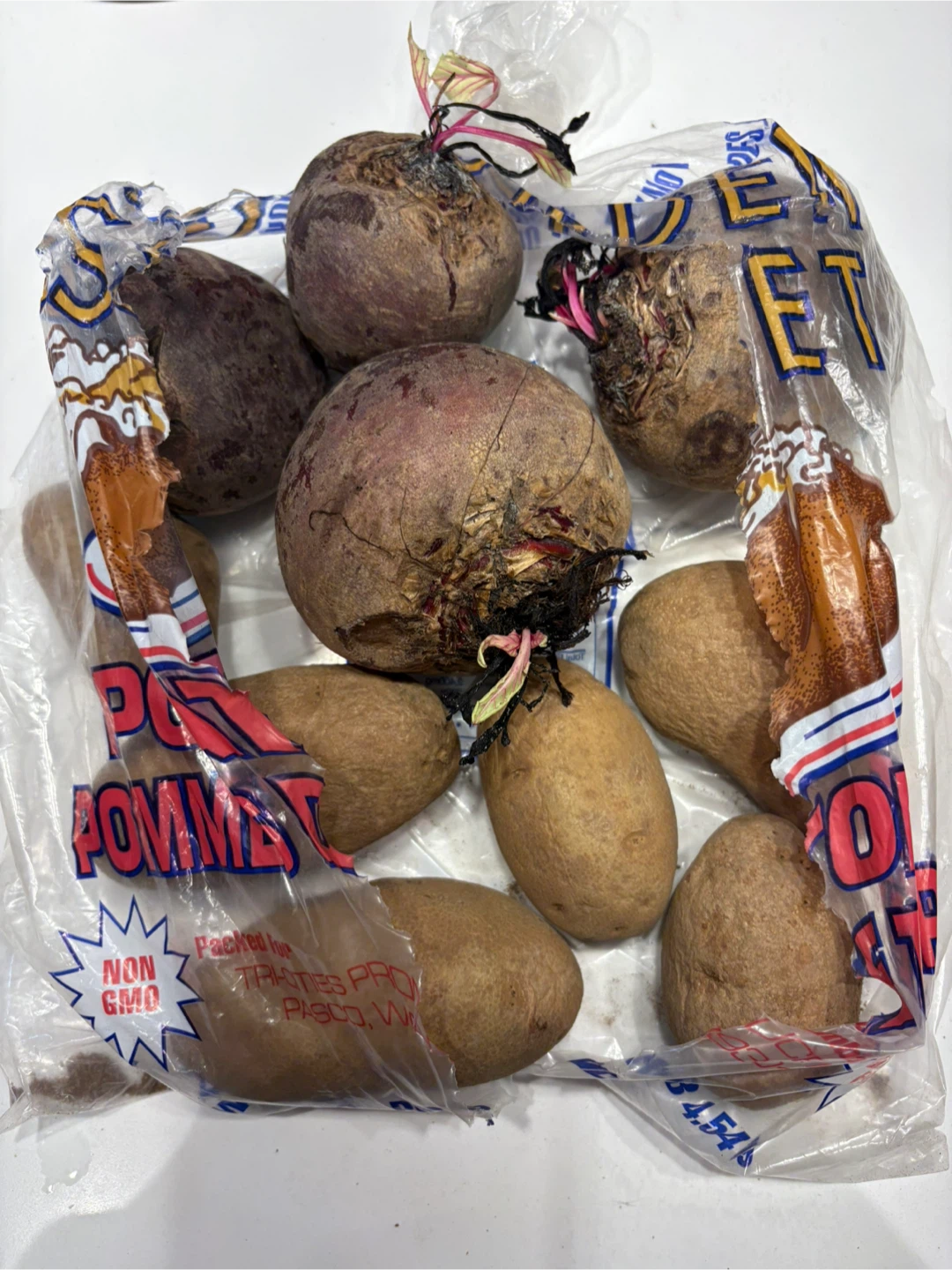 Fresh Beets and Potatoes