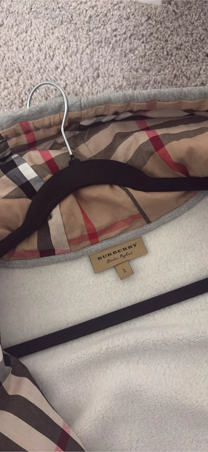Burberry Zip-Up Hoodie Grey - photo 2