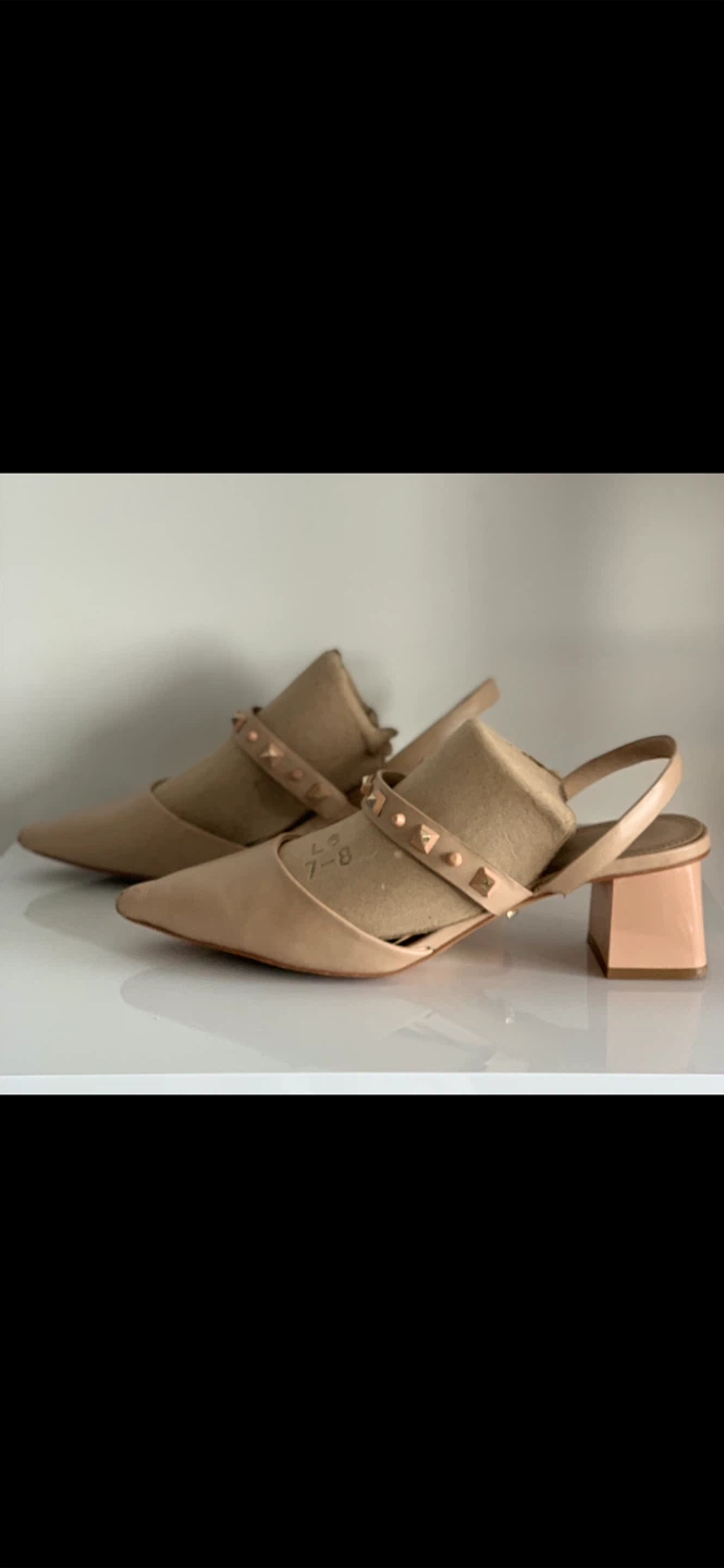 ALDO Flex-Nude Studded Slingback Heels - photo 5