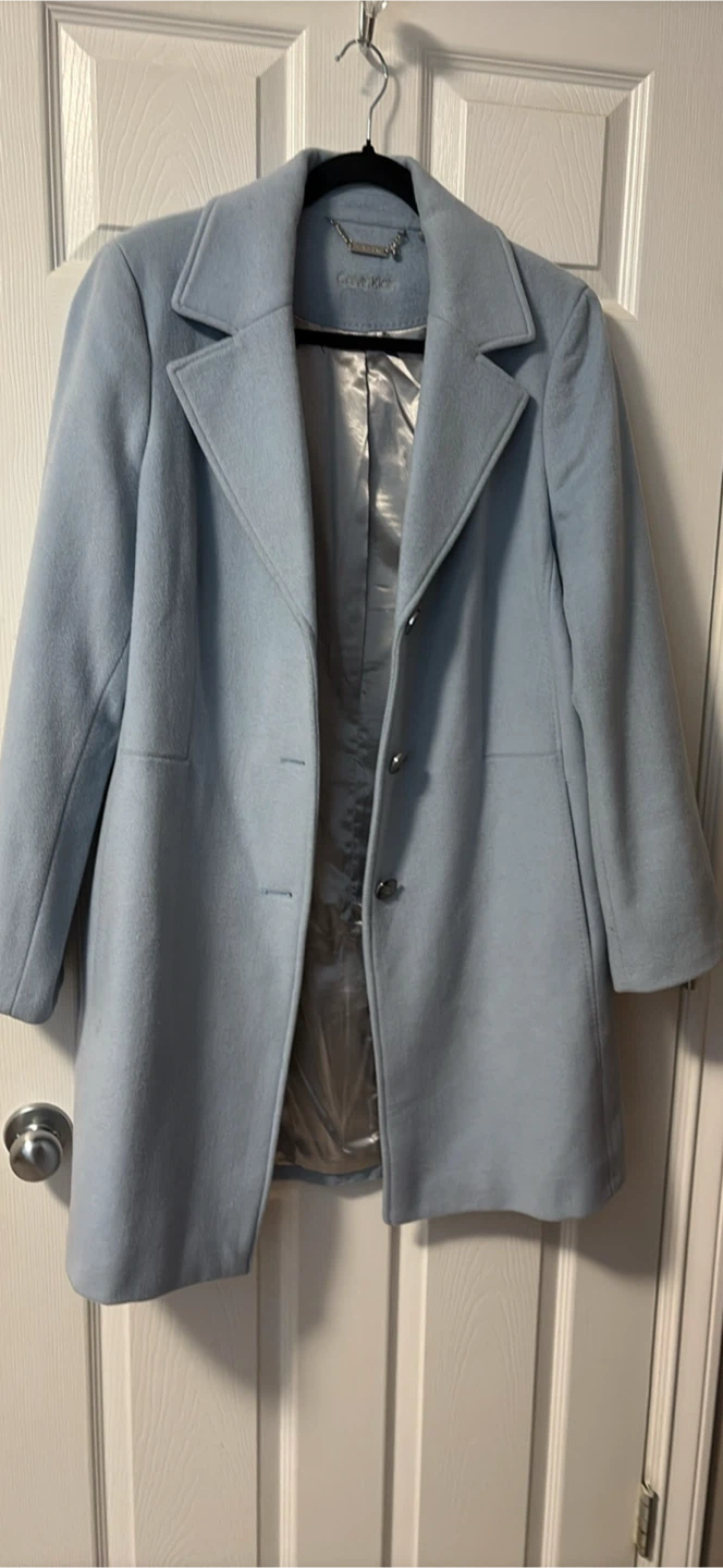 Calvin Klein Light Blue Coat