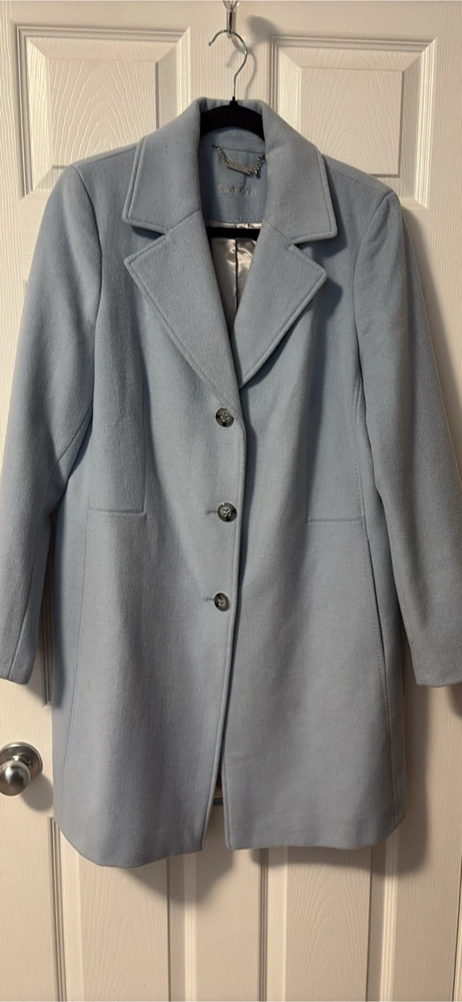 Calvin Klein Light Blue Coat - photo 2