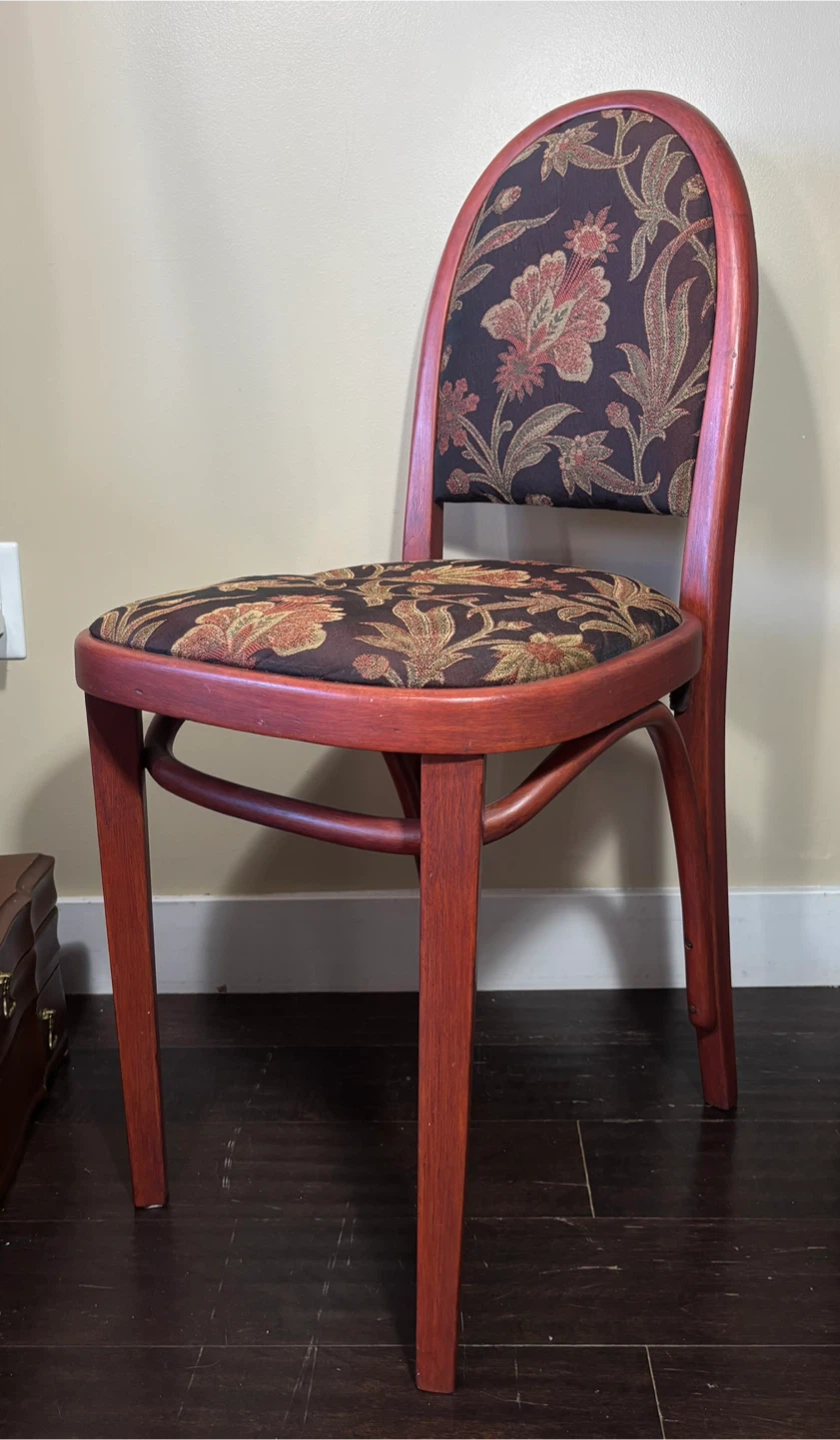 Antique J&J Kohn Bentwood Parlor Chair Toronto Label 1952