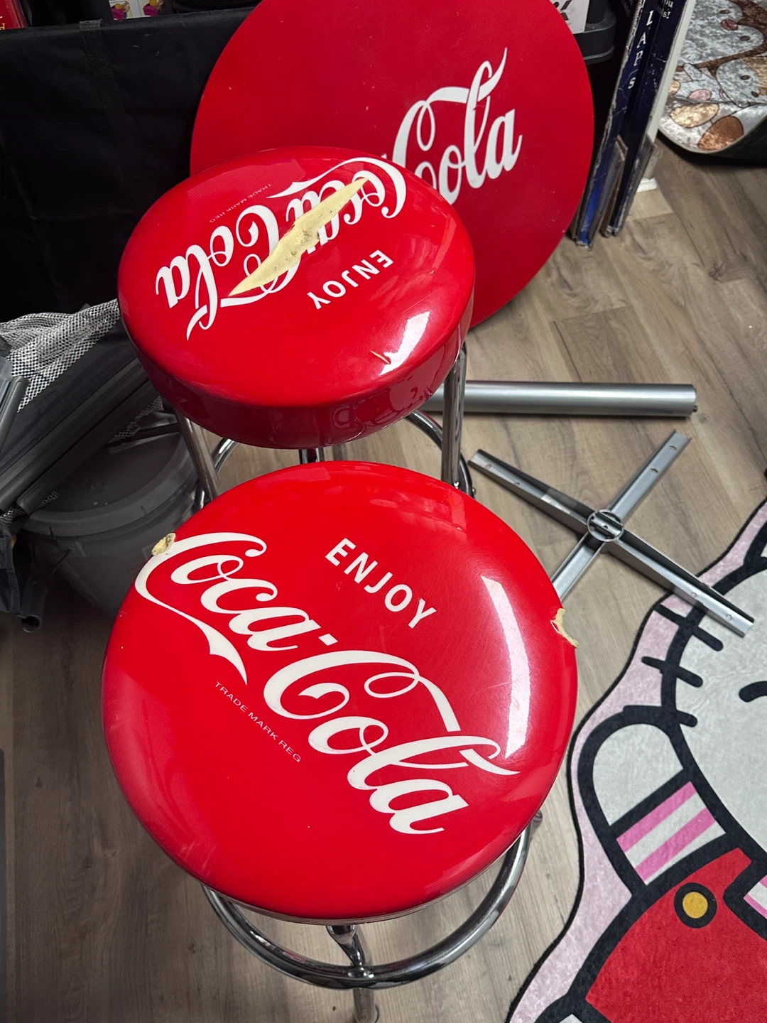 Coca-Cola Logo Bar Stools - photo 2