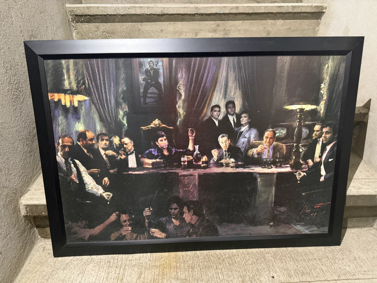 Framed Iconic Movie Mobsters Wall Art - photo 4