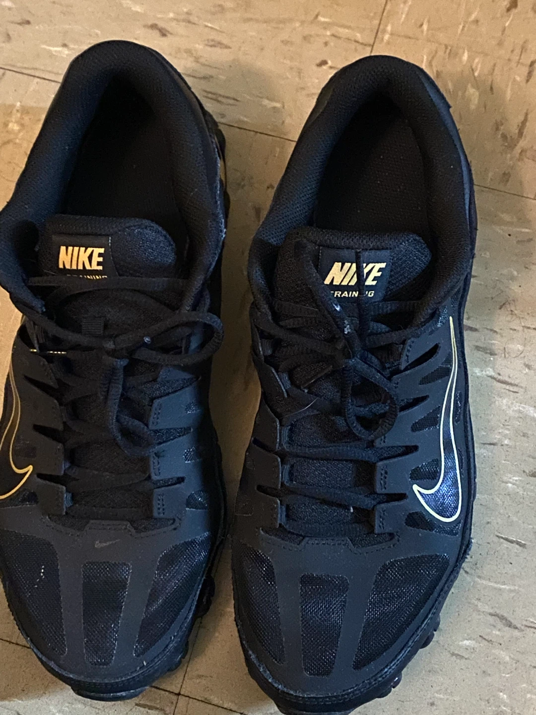 Nike Training Black and Gold Sneakers