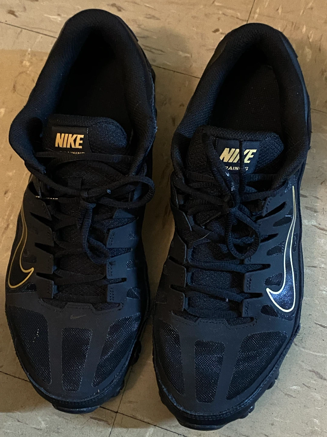 Nike Training Black and Gold Sneakers - photo 2